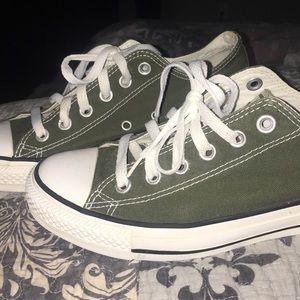 Olive green converse